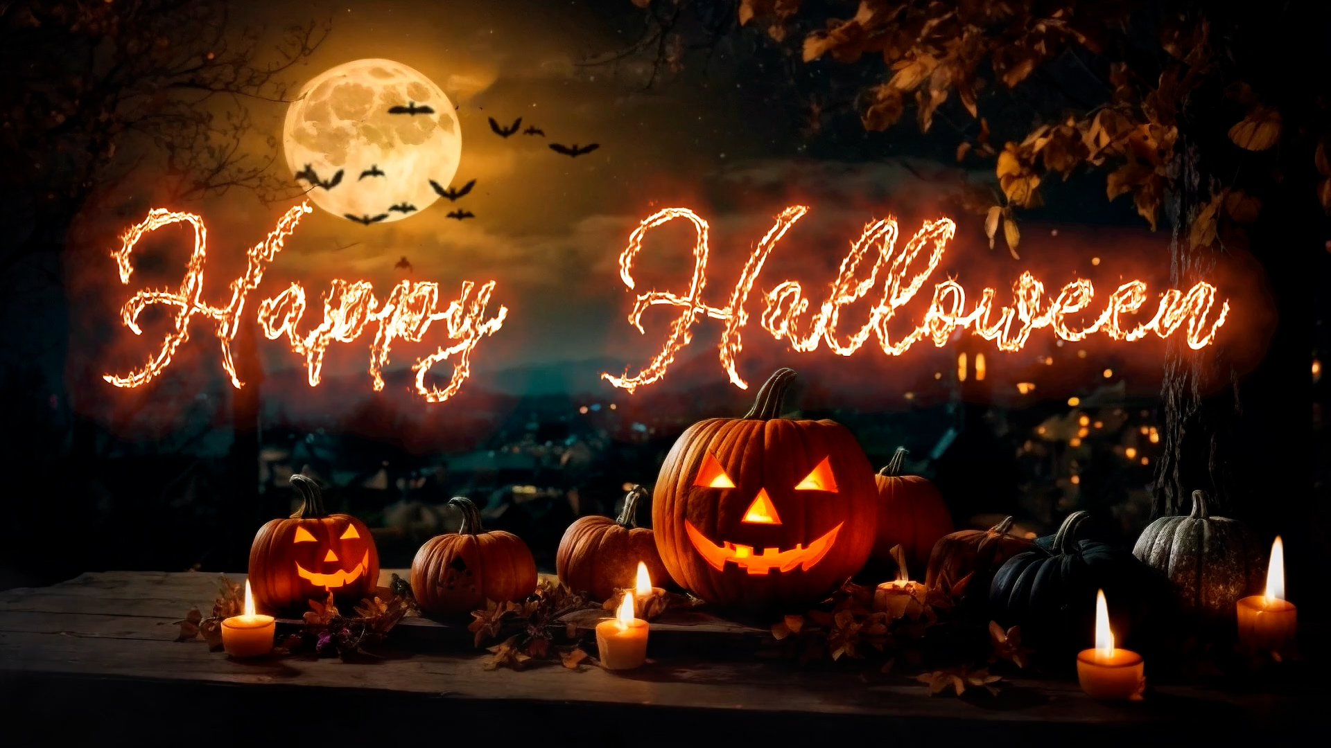 Still from Halloween Card