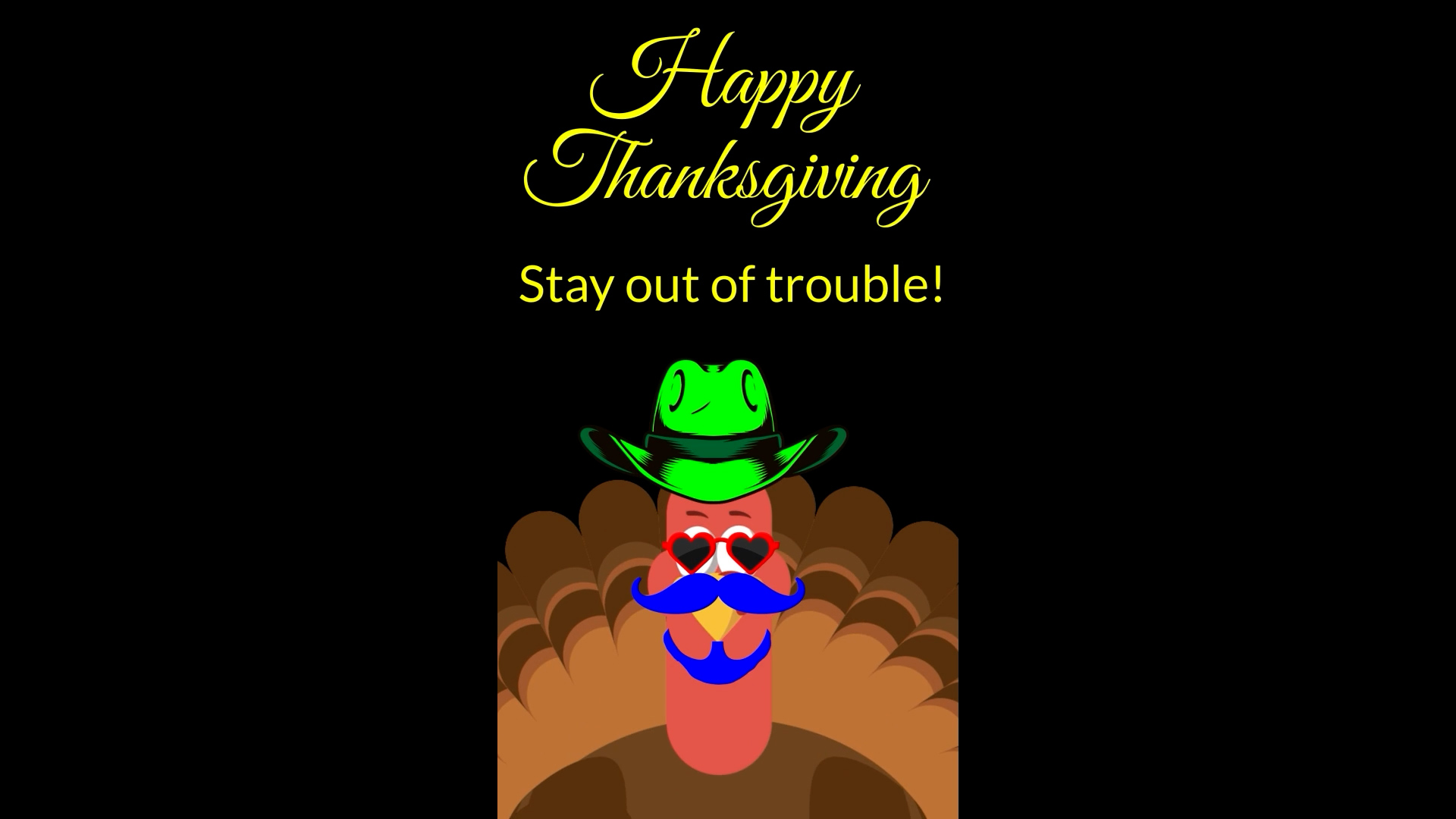 Still from Vertical Thanksgiving Card